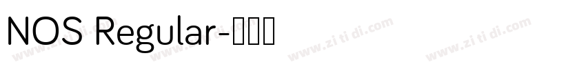 NOS Regular字体转换